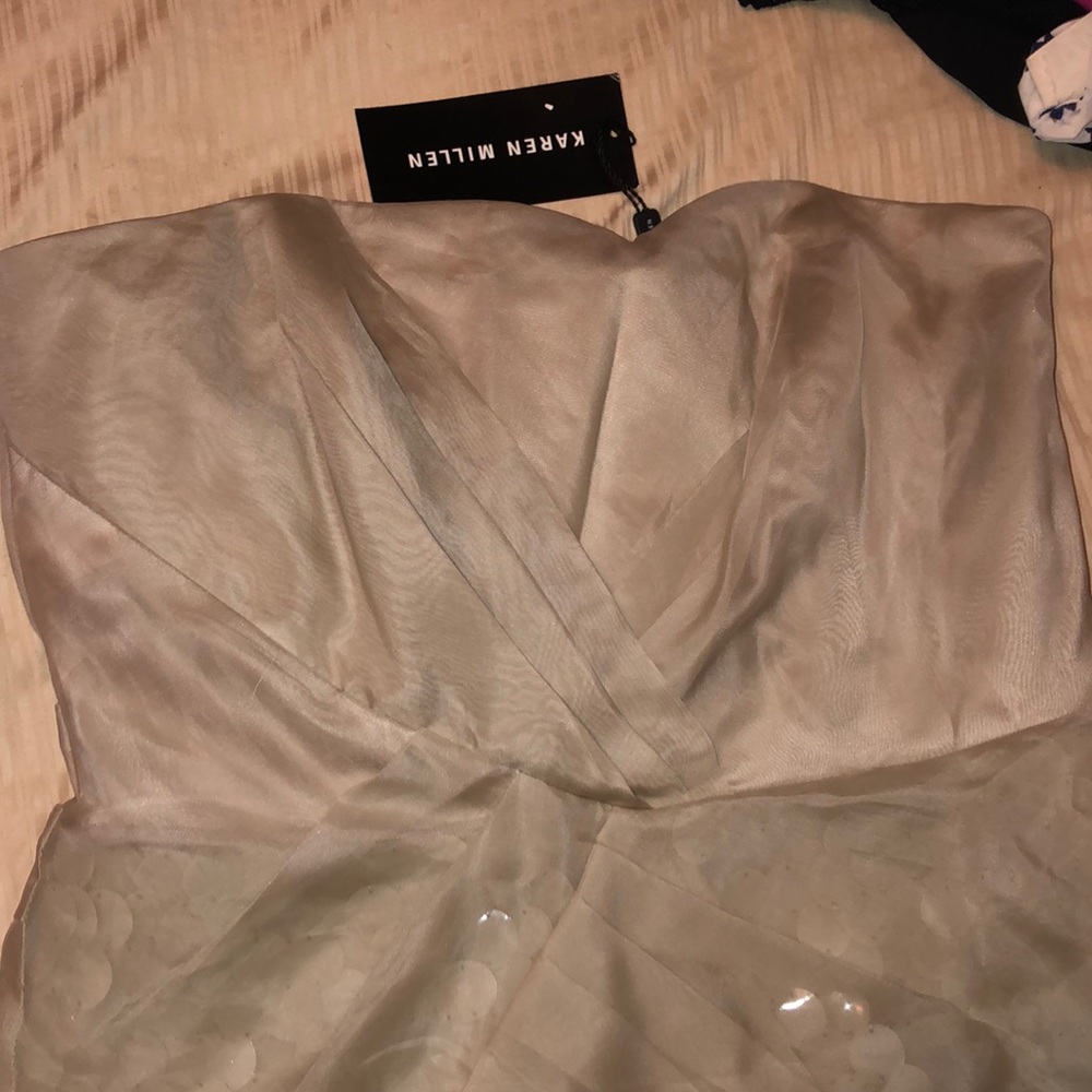 Karen Millen grey lace & sequence dress